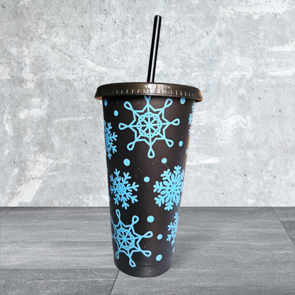 Christmas Snowflakes Cold Cup