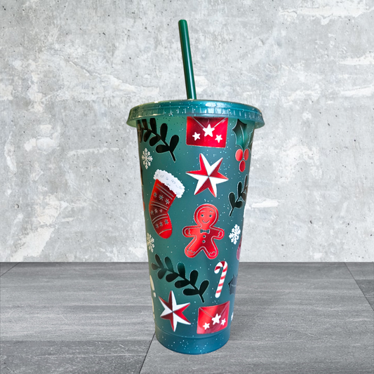 Christmas Holiday Cheer Cold Cup